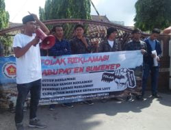 Puluhan Mahasiswa Minta Pemkab Tegas Berikan Sanksi Bagi Pengelola Tambak di Pakandangan