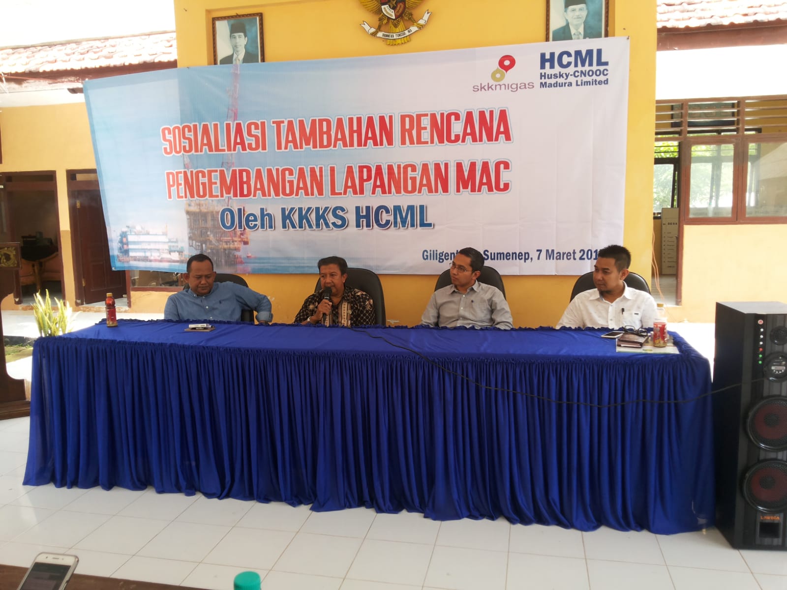 Sosialisasi HCML ke warga dan nelayan di pulau Gili Raja dan Giligenting