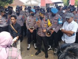 Demo Mahasiswa Sambut Kapolres Baru, Pertanyakan Sejumlah Kasus Mangkrak