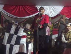 Meriahkan Bulan Bung Karno, Bupati Fauzi Lepas Parade Musik Tradisional Tong Tong