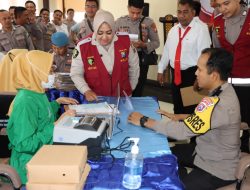 Ratusan Personel Polres Sumenep Jalani Pemeriksaan Kesehatan Berkala