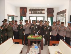 HUT TNI Ke-78, Polres Sumenep Berikan Surprise Ke Kodim 0827/Sumenep