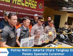 Polres Metro Jakarta Utara Tangkap Dua Pelaku Spesialis Curanmor