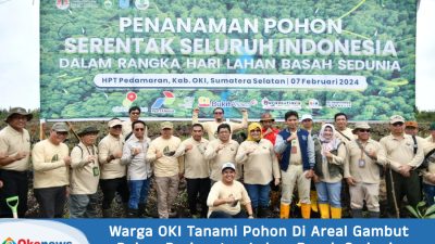 Warga OKI Tanami Pohon Di Areal Gambut Dalam Peringatan Lahan Basah Sedunia