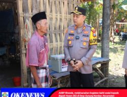 Kapolres Sumenep Lakukan Bakti Sosial Kepada Warga Lansia di Desa Gunung Kembar Manding