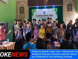 Mewujudkan Madrasah Hebat dan Martabat, PGMNI Jawa Timur Resmi Melantik Ratusan Guru Madrasah Sumenep