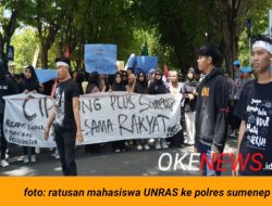 Dinilai Gagal Menjalankan Fungsi Perlindungan dan Pengayoman, Ratusan Mahasiswa Kepung Markas Polres Sumenep