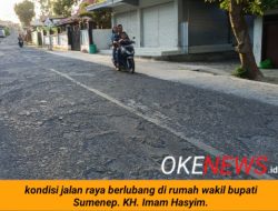 Sering Makan Korban, Akses Jalan Menuju Rumah Wabup dan Anggota DPRD Sumenep Dibiarkan Rusak