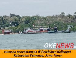 Nyaris Adu Jotos, Tiga Kapal Tongkang di Kalianget Berebut Dermaga