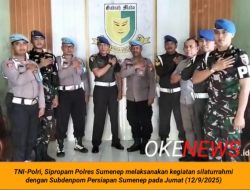 Bangun Sinergitas TNI-Polri, Sipropam Polres Sumenep Silaturrahmi dengan Subdenpom