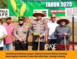 Dukung Swasembada Pangan 2025, Polres Bersama Wabup Sumenep Tanam Jagung Serentak