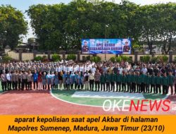 Sinergi Buruh dan Polri, Kapolres Sumenep Gaungkan Semangat Persatuan di Apel Akbar Kebangsaan