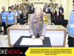 Wujudkan Bebas KKN Proses Rekrutmen, Polres Sumenep Gelar Penandatanganan Pakta Integritas dan Pengambilan Sumpah