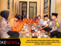Ramadhan Berkah, Polres Sumenep Buka Puasa Bersama Tahanan