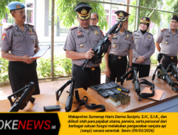 Tingkatkan Pengawasan, Polres Sumenep Lakukan Pengecekan Senjata Api