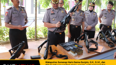 Tingkatkan Pengawasan, Polres Sumenep Lakukan Pengecekan Senjata Api