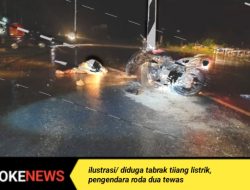 Laka Tunggal?, Pengendara Roda Dua Tabrak Tiang Listrik Hingga Tewas