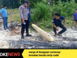 Geger! Nelayan di Kangayan Sumenep Temukan Benda Mirip Rudal