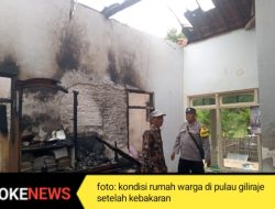 Ditinggal Takziah, Rumah Warga di Pulau Giliraja Sumenep Dilalap Si Jago Merah
