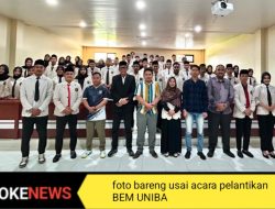 Resmi Dilantik Jadi Presiden Mahasiswa UNIBA, Iskil El Fatih: Siap Garda Terdepan Mengawal Kepentingan Mahasiswa