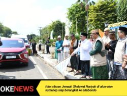 Haul Masyasikh se-Nusantara, Wabup Sumenep KH. Imam Hasyim Berangkatkan 7.200 Jemaah Shalawat Nariyah ke Situbondo