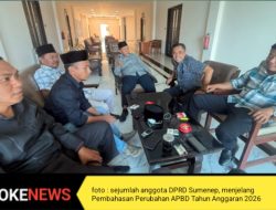DPRD Sumenep Murka, Kepala OPD Absen dalam Pembahasan Perubahan APBD 2026