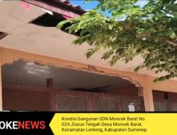 Pemkab Sumenep Tutup Mata?, Puluhan Tahun Gedung SD Moncek Barat Lenteng Dibiarkan Rusak