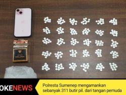 Edarkan Pil Berlogo “Y”, Pemuda Asal Gapura Sumenep Diringkus Polisi