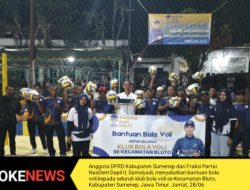 NasDem Salurkan Bantuan Bola Voli untuk Klub Se-Kecamatan Bluto