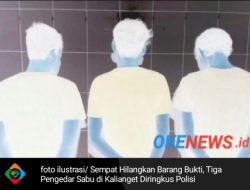 Sempat Hilangkan Barang Bukti, Tiga Pengedar Sabu di Kalianget Diringkus Polisi